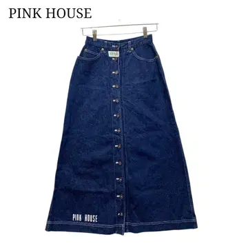 PINK HOUSE 데님 롱 스커트 핑크하우스