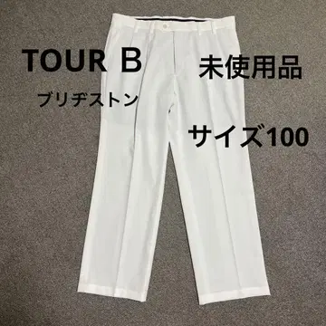 미사용품 TOUR B 브릿지스톤 골프 팬츠 사이즈 100 화이트