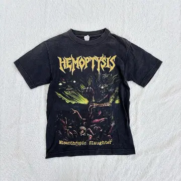 [ 초레어품 ] 밴드 티셔츠 1990년대 모델 HEMOPTYSIS