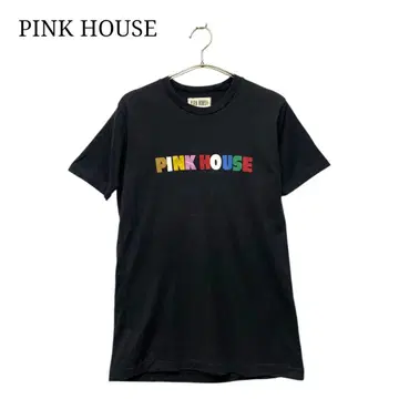 PINK HOUSE 티셔츠 블랙 핑크하우스