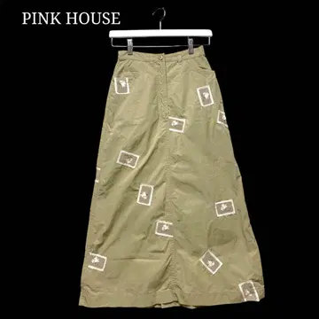 PINKHOUSE 와펜 롱 스커트 핑크하우스