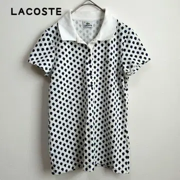LACOSTE 라코스테 반팔 피케 셔츠 올 패턴 꽃무늬 네이비 와니