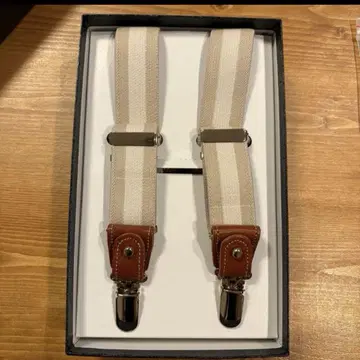 와타베 웨딩 서스펜더 신랑 잡화 [ VOS-1*베이지 라인 ]
