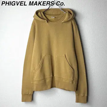 PHIGVEL 피그벨 메이커스 후가공 후드 맨투맨