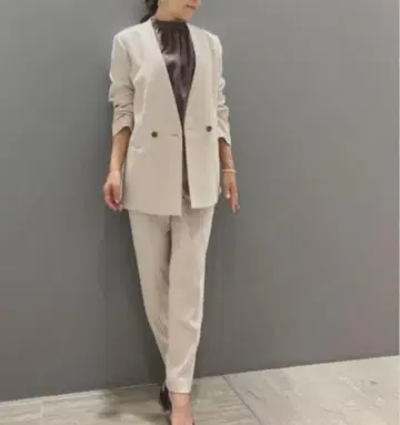 가격 인하! theory luxe 트리아세테이트 테이퍼드 팬츠