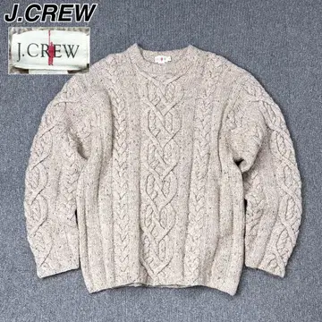J.CREW 거인 택 아란 니트 피셔맨 케이블 니트 스웨터