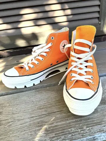 CONVERSE ALL STAR 오렌지 하이컷 청크