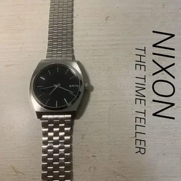 NIXON 손목시계 닉슨 THE TIME TELLER 새 배터리 실버