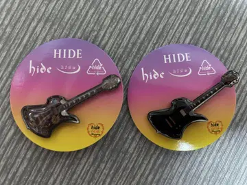 hide 기타 핀 배지 세트 BLACK & 사이케