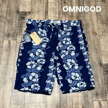 OMNIGOD 팬츠 하프 팬츠 꽃무늬