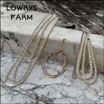 LOWRYS FARM 액세서리 세트 목걸이 2점 + 초커 목걸이
