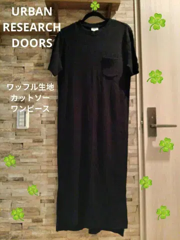 URBAN RESEARCH DOORS 와플 원단 컷소 원피스