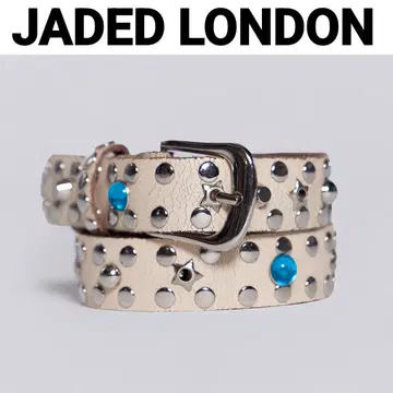 [새상품] JADED LONDON Starstud 벨트 화이트