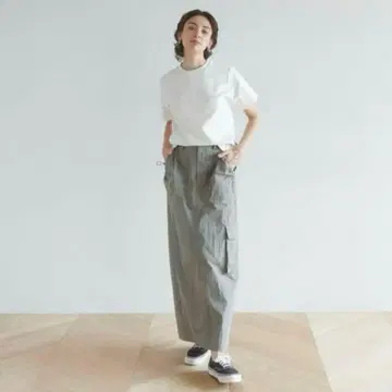 SeaRoomlynn Drawstring 카고 스커트 카키 M