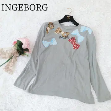 [ INGEBORG/잉게보르그 ] 긴팔 셔츠 리본 핑크하우스 코튼