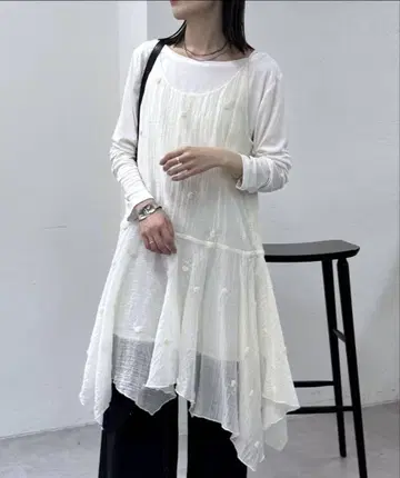 mystic 자수 캐미 튜닉