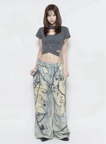 THEREDTHREAD S print toys denim1 blue