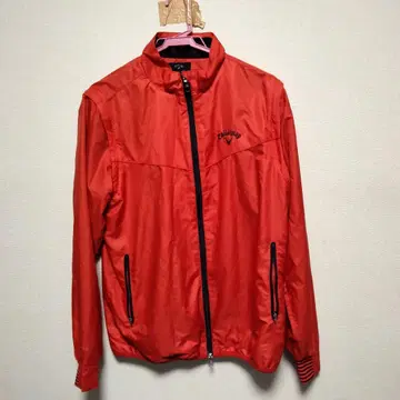 Callaway 레드 풀 지퍼 자켓
