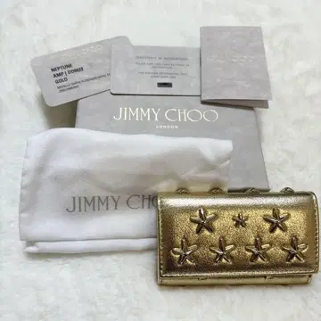 JIMMY CHOO 키케이스 스터드 미사용품 골드