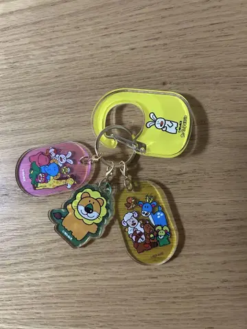 타벳코 도부츠 카라비너 키링 세트
