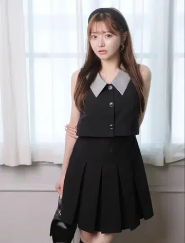LIP SERVICE 레이어드 스타일 민소매 원피스