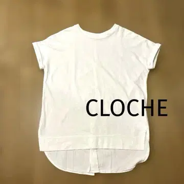 CLOCHE 튜닉 반팔 티셔츠 사이즈 02 M 화이트