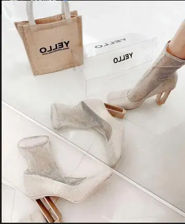 YELLO BONE MESH SOCK BOOTS