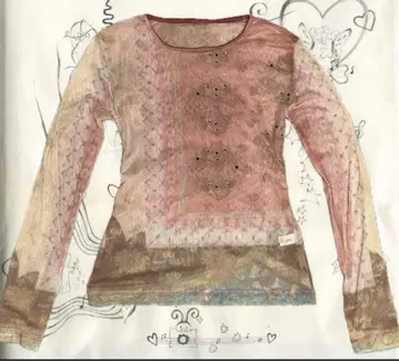 시어 핑크 롱T 페어리 그런지