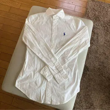 Polo Ralph Lauren 슬림 핏 화이트 셔츠 긴팔