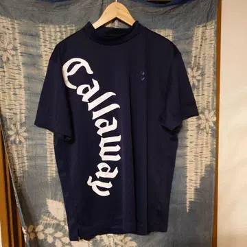 Callaway 골프 모크넥 셔츠 네이비 3L