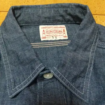 본크라 샴브레이 워크 셔츠 size38