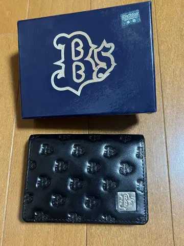 [레어/미사용 새상품] 오릭스 버팔로즈 Bs 천연 가죽 명함지갑