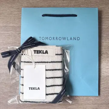 즉시 구매 가능 인기 TEKLA 테클라 핸드 타월 레이싱 그린 스트라이프