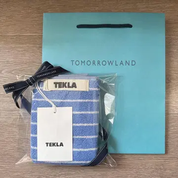 즉시 구매 가능 인기 TEKLA 테클라 핸드 타월 클리어 블루 스트라이프