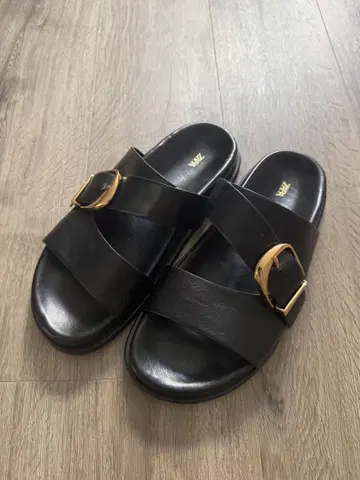 ZARA 블랙 샌들 38