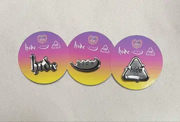 hide 핀즈 캡슐 CD 자켓 & 로고 컬렉션 3종 세트