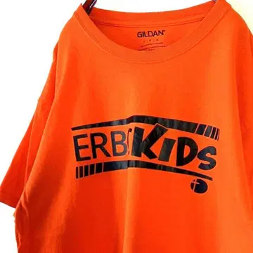 길단 ERBC KIDS 티셔츠 L 오렌지 구제 의류