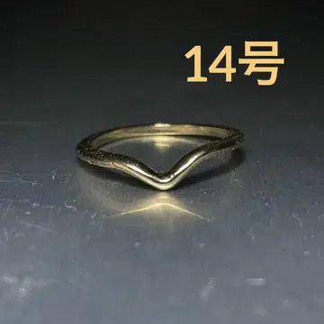 빈티지 패션 반지 골드 14호 v자 심플 캐주얼