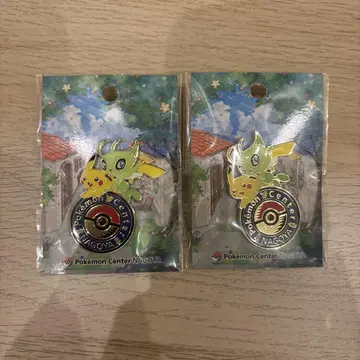[2개 세트] 포켓몬 센터 나고야 로고 핀즈 피카츄 세레비