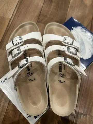 BIRKENSTOCK 빌켄 플로리다 36 화이트 샌들 Florida