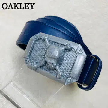 OAKLEY 오클리 벨트 스컬 해골 골프 가죽 블루 파랑