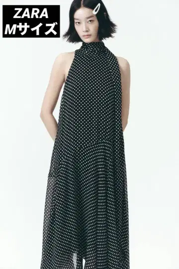 ZARA ZW COLLECTION 홀터넥 도트 무늬 원피스 M