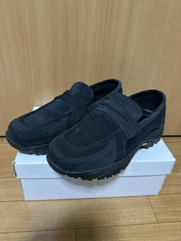 OPENING ACT VIBRAM 리얼 가죽 스웨이드 로퍼 스니커즈