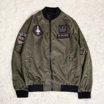 NEW YORK ROCKET MA-1 플라이트 자켓 카키 L
