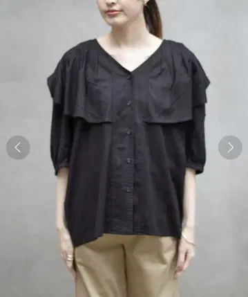 CIAOPANIC TYPY 린넨 레이온 턱 카라 블라우스