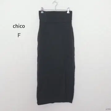 치코| 슬릿 하이웨스트 타이트 롱 스커트 [F] 깊은 슬릿 백 밴딩 블랙