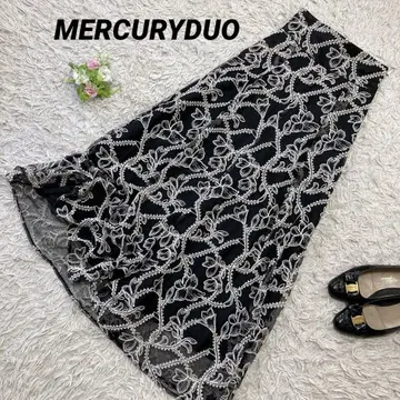 MERCURYDUO 머큐리듀오 총 자수 롱 원피스