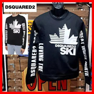 Dsquared2 SKI 로고 프린트 속기모 맨투맨 M
