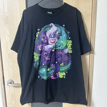 Disney 빌런 우르슬라 인어공주 티셔츠 XL 블랙