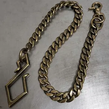 키헤이 12mm 빈티지 브라스 지갑 체인 마름모꼴 후크
